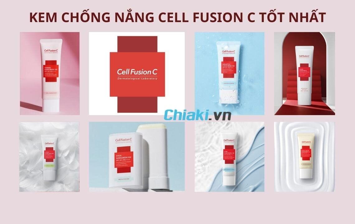 cac dong kem chong nang cell fusion c pho bien nhat