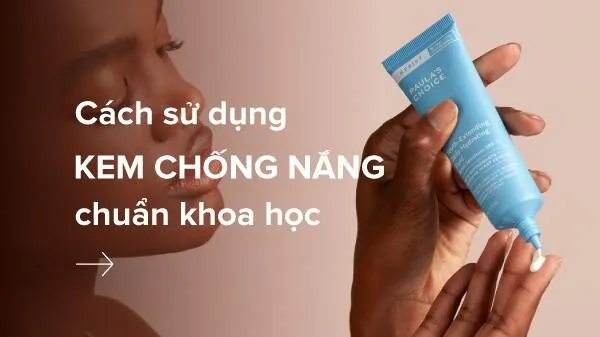 cách dùng kem chống nắng đúng cách
