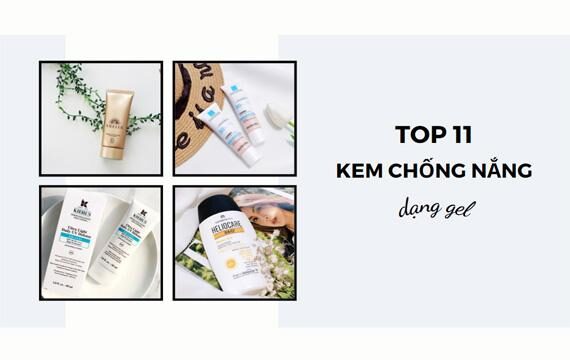kem chống nắng aqua dạng gel trong suốt, mỏng nhẹ