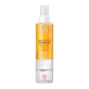 Bao bì sản phẩm xịt chống nắng SVR Sun Secure Eau Solaire