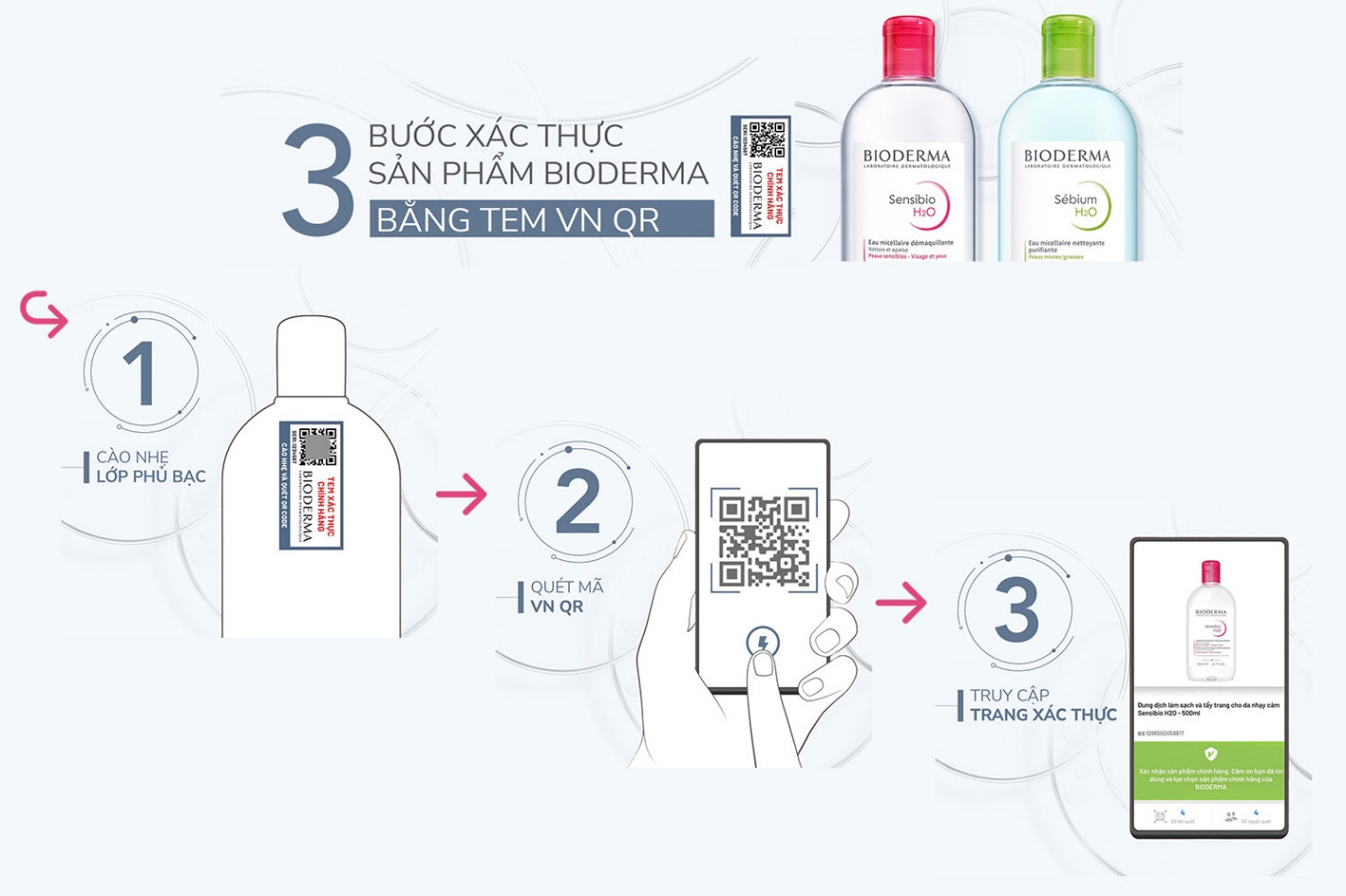 Cách xác thực sản phẩm Bioderma