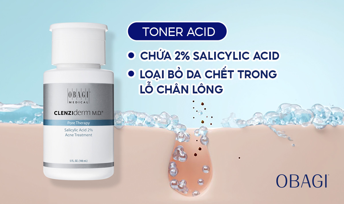 Phân biệt toner acid với toner dưỡng ẩm