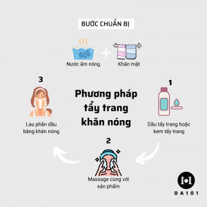 Phương Pháp Tẩy Trang Khăn Nóng