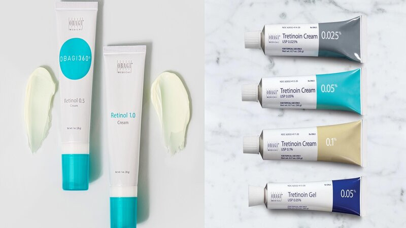 Sản phẩm Retinol và Tretinoin có nồng độ khác nhau của Obagi
