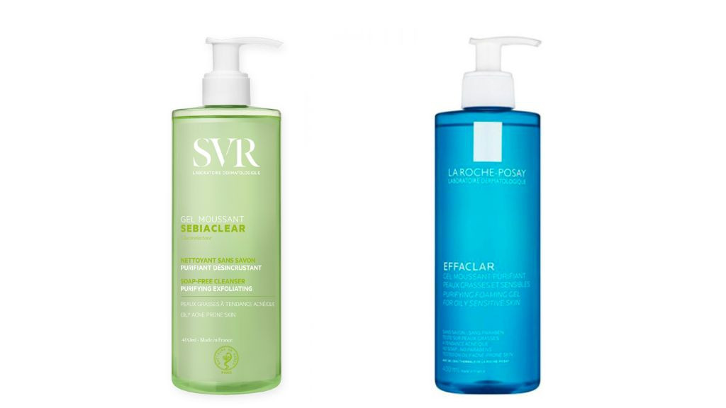 Sữa rửa mặt SVR và La Roche Posay