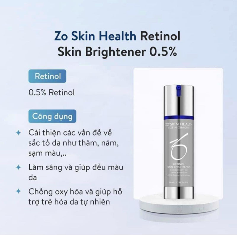 zo skin health retinol skin brightener 0 5