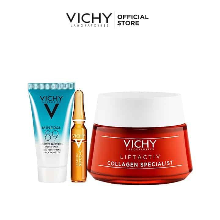 Bộ dưỡng 3 món giúp phục hồi da, chống lão hóa của Vichy