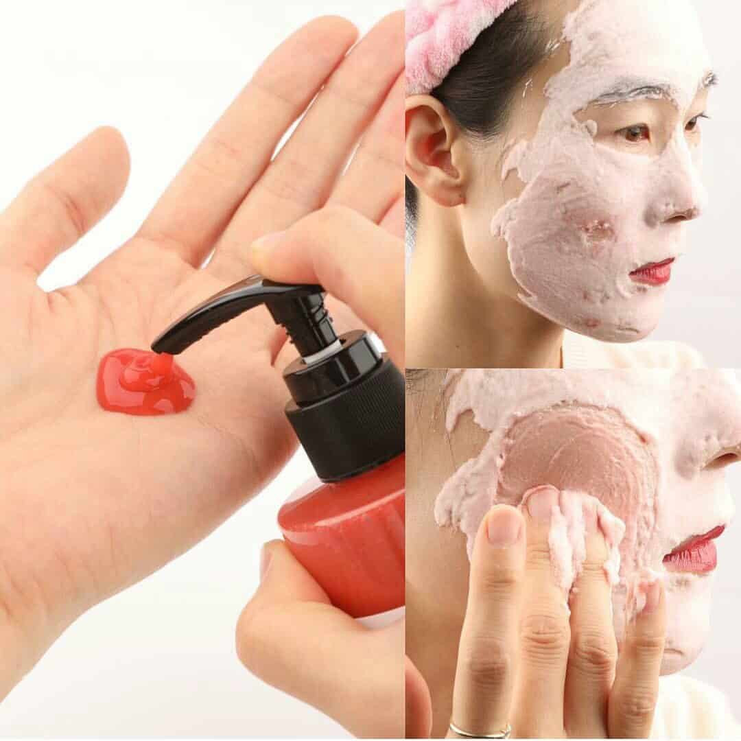 Cách sử dụng sữa rửa mặt rau củ