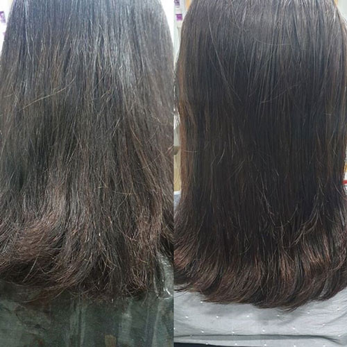 Collagen giúp phục hồi mái tóc hư tổn, xơ rối
