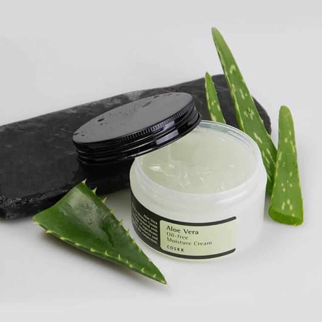 Kem dưỡng ẩm cho da mụn COSRX ALOE VERA OIL-FREE