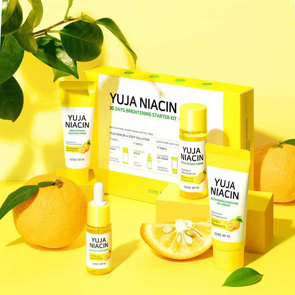Set dưỡng da ban đêm chiết xuất quả cam Jeju làm trắng da của Some By Mi
