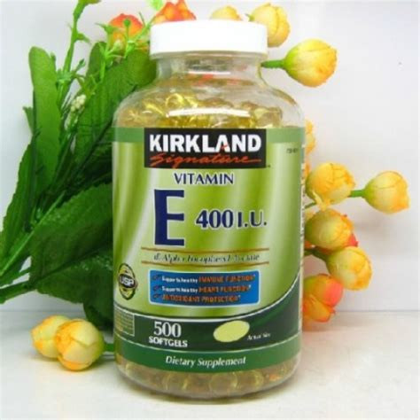 Đánh giá viên uống Vitamin E Kirkland Của Mỹ Signature IU 400, 500 viên